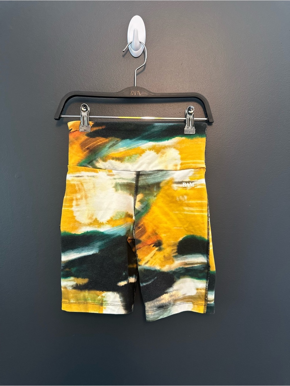 BAMBOO Athletic Bike Shorts in Yellow, Green, Black